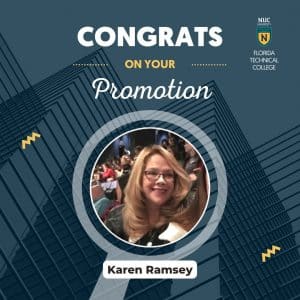 Congrats Karen Ramsey, on your promotion!